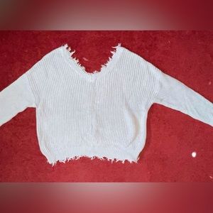 Jessica Simpson grey small cropped sweater. Never worn, no tags.